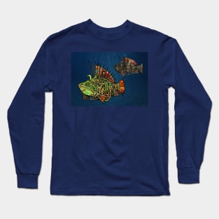 Steampunk Fish #5 Long Sleeve T-Shirt